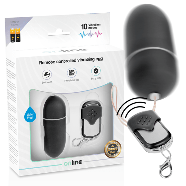 ONLINE - HUEVO VIBRADOR CONTROL REMOTO L NEGRO-ONLINE (Dreamlove) EAN: 8435565931339 - Imagen 2
