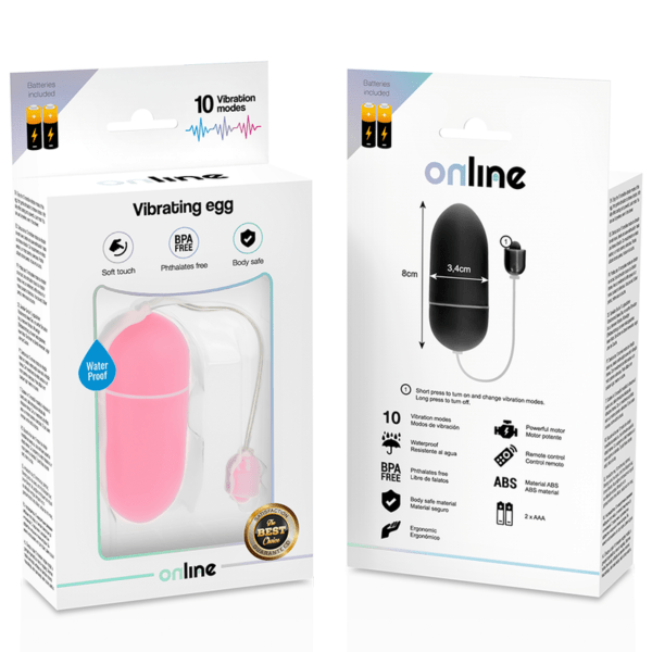 ONLINE - HUEVO VIBRADOR WATERPROOF ROSA-ONLINE (Dreamlove) EAN: 8435565932305 - Imagen 5