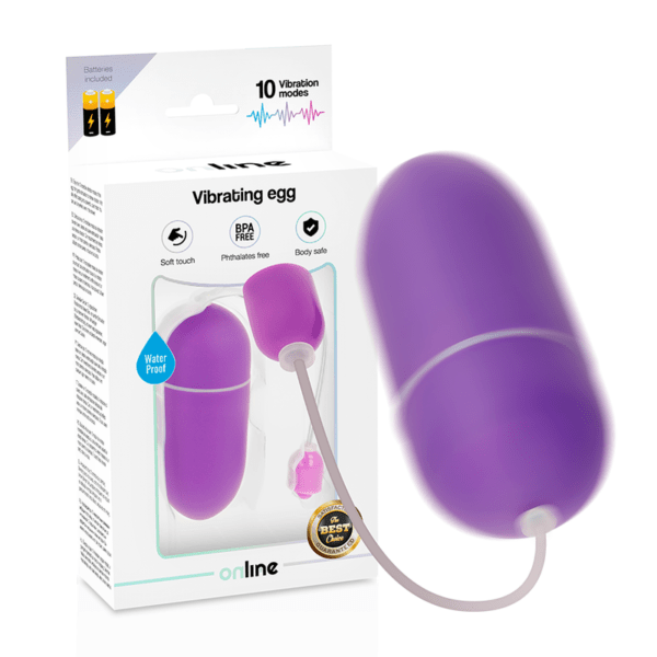 ONLINE - HUEVO VIBRADOR WATERPROOF LILA-ONLINE (Dreamlove) EAN: 8435565932244 - Imagen 2