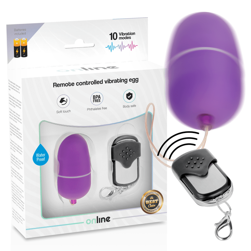 ONLINE - HUEVO VIBRADOR CONTROL REMOTO M LILA-ONLINE (Dreamlove) EAN: 8435565932220 - Imagen 2