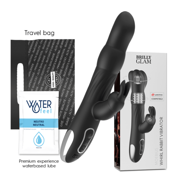 BRILLY GLAM - MOEBIUS RABBIT VIBRATOR & ROTATOR COMPATIBLE CON WATCHME WIRELESS TECHNOLOGY-BRILLY GLAM (Dreamlove) EAN: 8435565936310 - Imagen 2