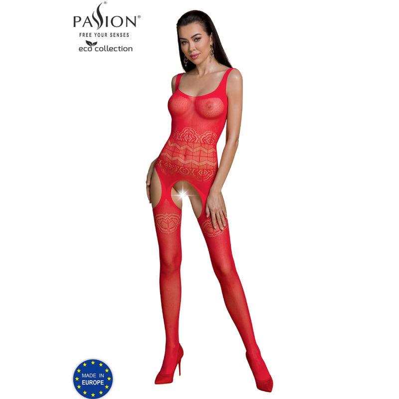 PASSION - ECO COLLECTION BODYSTOCKING ECO BS005 ROJO-PASSION WOMAN BODYSTOCKINGS (Dreamlove) EAN: 5908305968061
