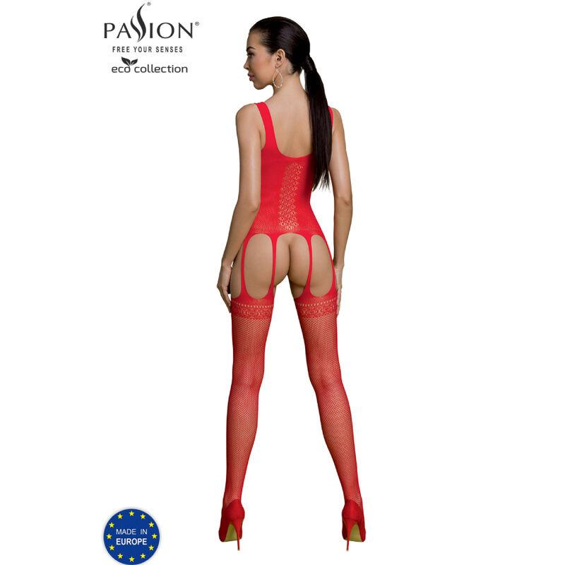 PASSION - ECO COLLECTION BODYSTOCKING ECO BS007 ROJO-PASSION WOMAN BODYSTOCKINGS (Dreamlove) EAN: 5908305968122 - Imagen 2