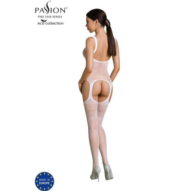 PASSION - ECO COLLECTION BODYSTOCKING ECO BS008 BLANCO-PASSION WOMAN BODYSTOCKINGS (Dreamlove) EAN: 5908305968276 - Imagen 2