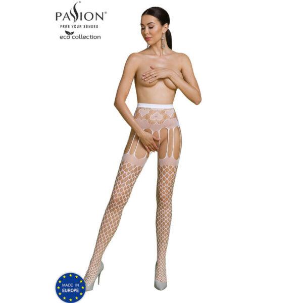 PASSION - ECO COLLECTION BODYSTOCKING ECO S009 BLANCO-PASSION WOMAN GARTER & STOCK (Dreamlove) EAN: 5908305968634