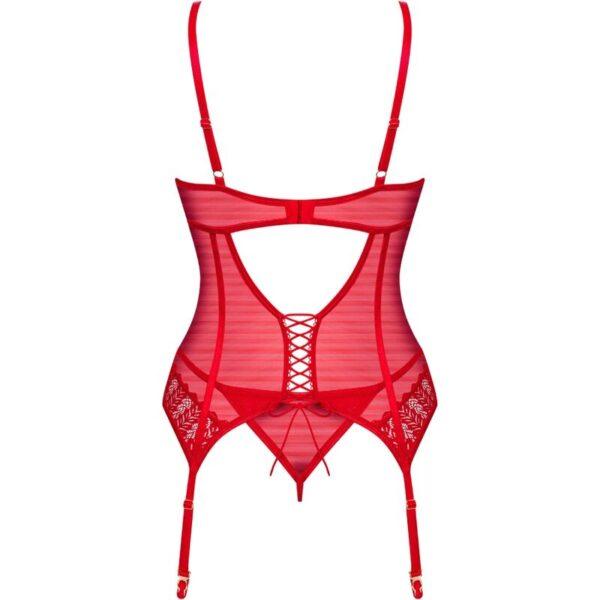 OBSESSIVE - INGRIDIA CORSET & TANGA ROJO M/L-OBSESSIVE CORSETS (Dreamlove) EAN: 5901688255254 - Imagen 6