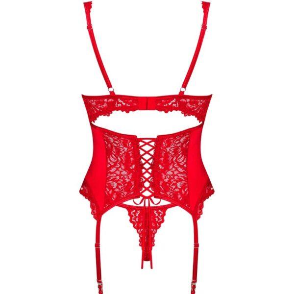 OBSESSIVE - AMOR CHERRIS CORSET & TANGA L/XL-OBSESSIVE CORSETS (Dreamlove) EAN: 5901688255292 - Imagen 6
