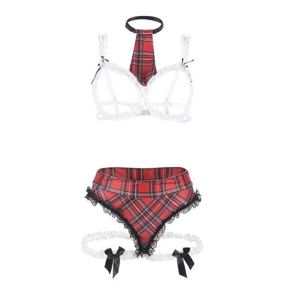 SUBBLIME - DISFRAZ DE COLEGIALA SEXY CON SUJETADOR L/XL-SUBBLIME COSTUMES (Dreamlove) EAN: 8435565944988 - Imagen 4