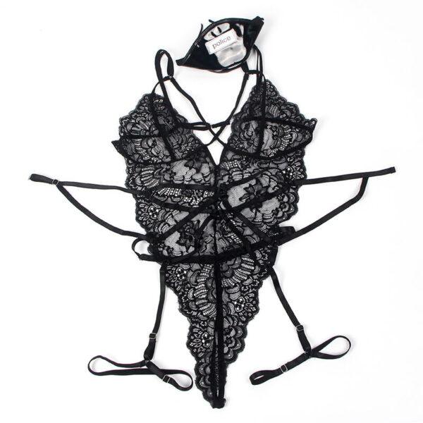 SUBBLIME - DISFRAZ POLICIA BODY ENCAJE NEGRO S/M-SUBBLIME COSTUMES (Dreamlove) EAN: 8435565945435 - Imagen 7