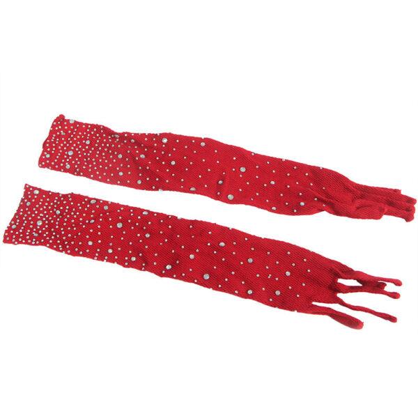 SUBBLIME - 952181 BODYSTOCKING DE REJILLA CON GUANTES Y DIAMANTES ROJO TALLA ÚNICA-SUBBLIME BODYSTOCKINGS (Dreamlove) EAN: 8435565952181 - Imagen 5