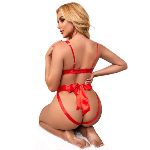 SUBBLIME - 954468 BODY SEXY CALADO CON LAZO ROJO S/M-SUBBLIME BODYSTOCKINGS (Dreamlove) EAN: 8435565954468 - Imagen 6
