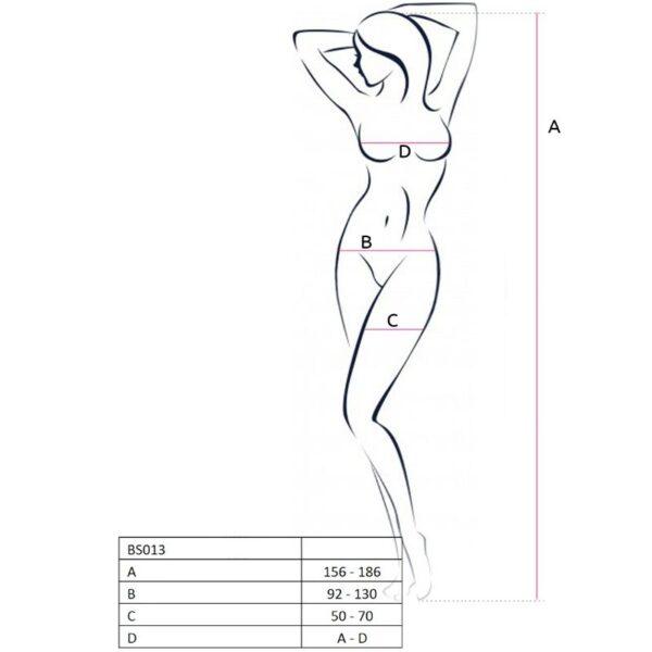 PASSION - WOMAN BS013 BODYSTOCKING NEGRO TALLA ÚNICA-PASSION WOMAN BODYSTOCKINGS (Dreamlove) EAN: 5908305925811 - Imagen 2