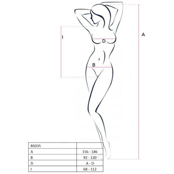 PASSION - WOMAN BS035 BODYSTOCKING ROJO TALLA UNICA-PASSION WOMAN (Dreamlove) EAN: 5908305929680 - Imagen 2