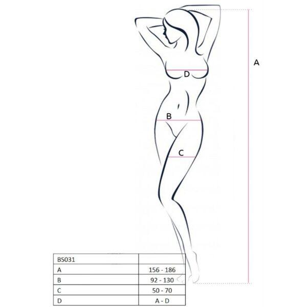PASSION - WOMAN BS031 BODYSTOCKING NEGRO TALLA UNICA-PASSION WOMAN BODYSTOCKINGS (Dreamlove) EAN: 5908305929567 - Imagen 3