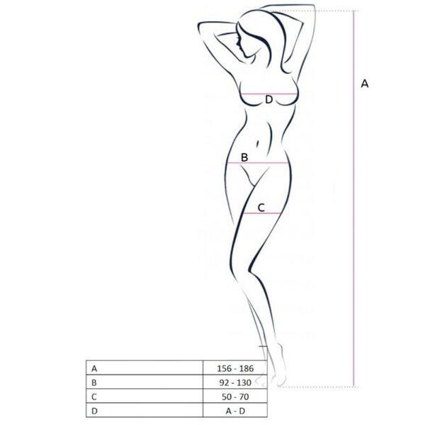PASSION - WOMAN BS058 BODYSTOCKING NEGRO TALLA UNICA-PASSION WOMAN (Dreamlove) EAN: 5908305951155 - Imagen 3