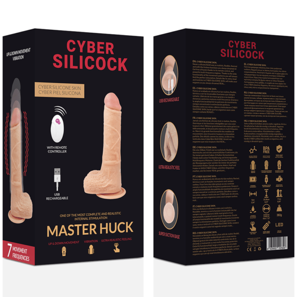 CYBER SILICOCK - REALISTICO CONTROL REMOTO MASTER HUCK 20.9 CM -O- 4 CM-CYBER SILICOCK (Dreamlove) EAN: 8425402157848 - Imagen 9