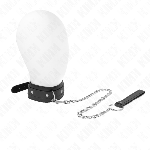 KINK - COLLAR CON CORREA 65 CM 1 ANILLO AJUSTABLE 38-49 CM X 5 CM-KINK COLLAR & GAG (Dreamlove) EAN: 8435565941437