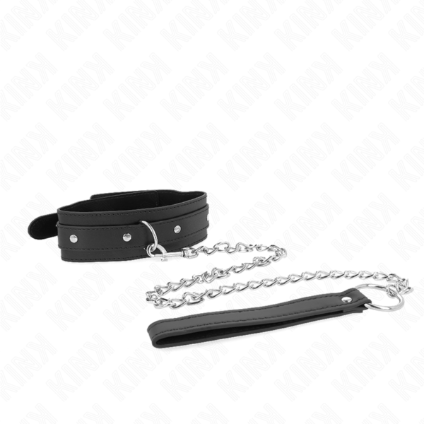 KINK - COLLAR CON CORREA 65 CM 1 ANILLO AJUSTABLE 38-49 CM X 5 CM-KINK COLLAR & GAG (Dreamlove) EAN: 8435565941437 - Imagen 4