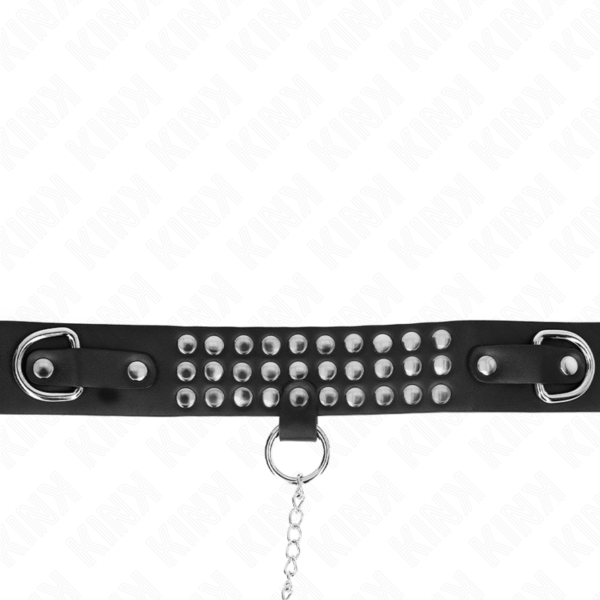 KINK - COLLAR CON CORREA 65 CM CON BRILLOS AJUSTABLE 37-42 CM X 5.3 CM-KINK COLLAR & GAG (Dreamlove) EAN: 8435565941505 - Imagen 5