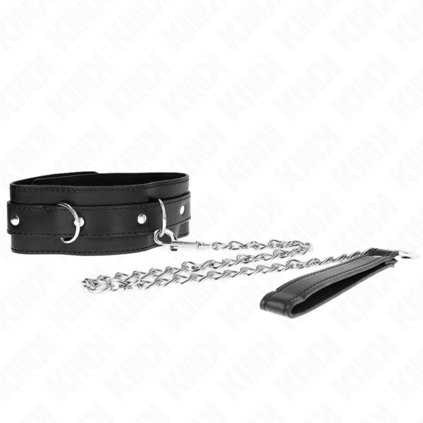 KINK - COLLAR CON CORREA 65 CM NEGRO 54 X 4.5 CM-KINK COLLAR & GAG (Dreamlove) EAN: 8435565941420
