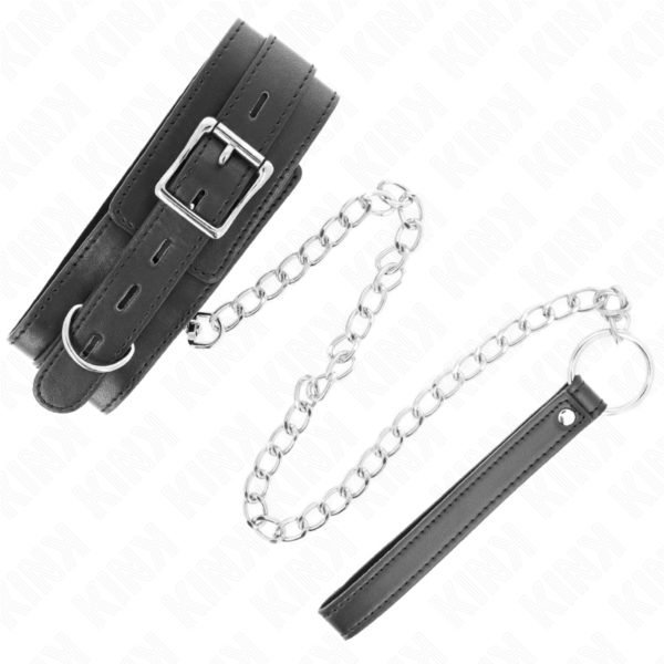 KINK - COLLAR CON CORREA 65 CM NEGRO 54 X 4.5 CM-KINK COLLAR & GAG (Dreamlove) EAN: 8435565941420 - Imagen 5