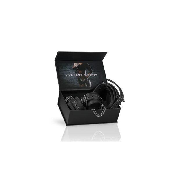 Set de Ligaduras Collar y Esposas Negro-EASYTOYS (LoveCherry) EAN: 8718627528297 - Imagen 6