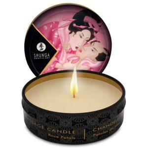 SHUNGA - MINI CARESS BY CANDELIGHT VELA MASAJE ROSAS 30 ML-SHUNGA CANDLES (Dreamlove) EAN: 697309046008