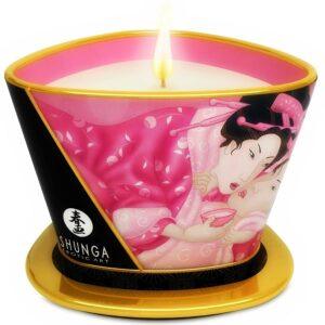 SHUNGA - MINI CARESS BY CANDELIGHT VELA MASAJE ROSAS AFRODISÍACAS 170 ML-SHUNGA CANDLES (Dreamlove) EAN: 697309045001