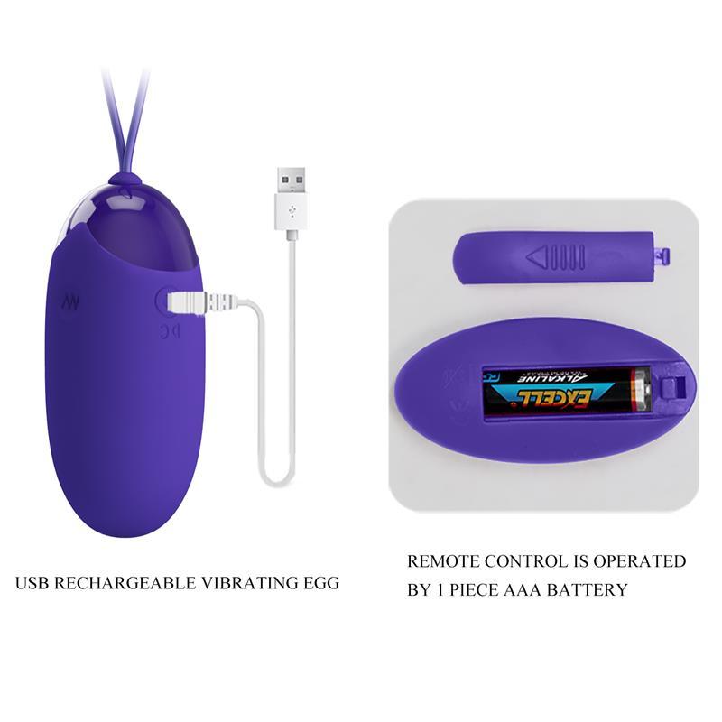 Berger-Youth Huevo Vibrador con Control Remoto-PRETTYLOVE (LoveCherry) EAN: 6959532328578.0 - Imagen 7