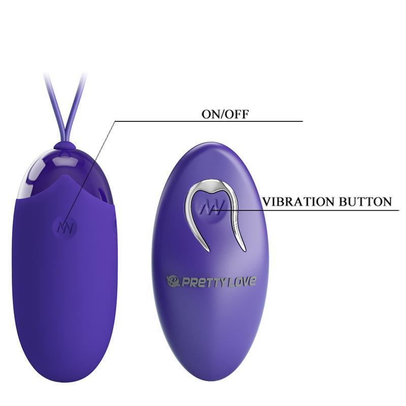 Berger-Youth Huevo Vibrador con Control Remoto-PRETTYLOVE (LoveCherry) EAN: 6959532328578.0 - Imagen 8