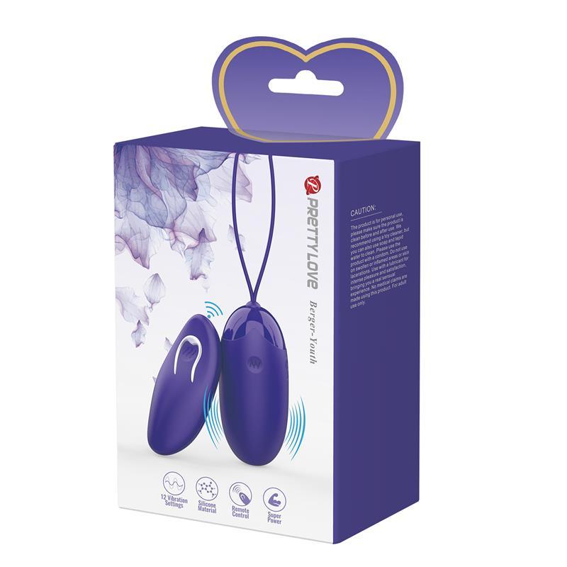 Berger-Youth Huevo Vibrador con Control Remoto-PRETTYLOVE (LoveCherry) EAN: 6959532328578.0 - Imagen 9