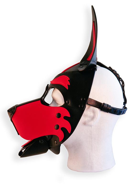 Capucha para cachorro negra y roja - Imagen 5
