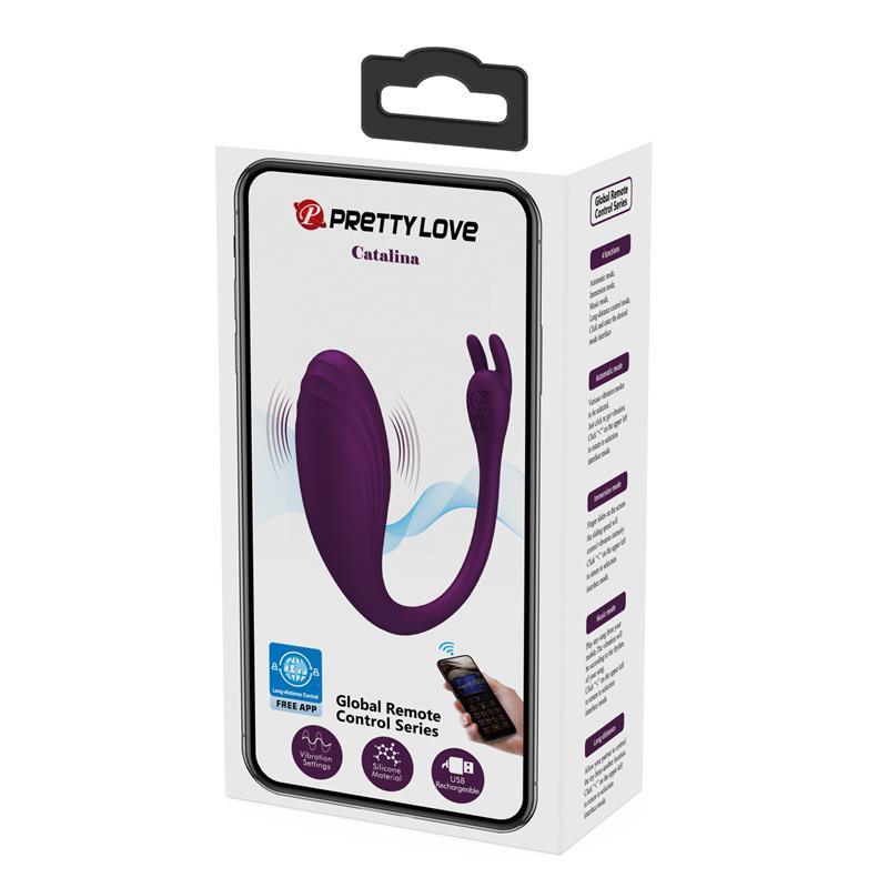 Catalina Huevo Vibrador con APP Púrpura-PRETTYLOVE (LoveCherry) EAN: 6959532335620 - Imagen 21