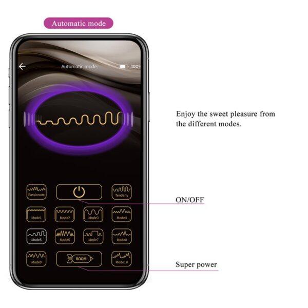Catalina Huevo Vibrador con APP Rosa-PRETTYLOVE (LoveCherry) EAN: 6959532333954 - Imagen 12