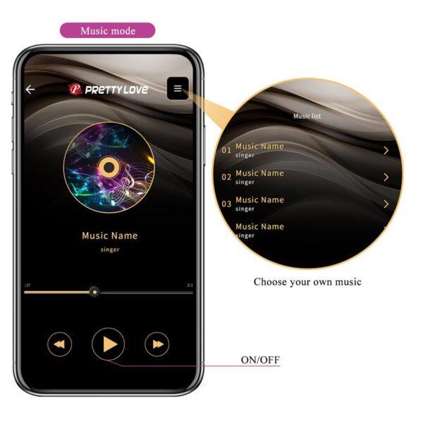 Catalina Huevo Vibrador con APP Rosa-PRETTYLOVE (LoveCherry) EAN: 6959532333954 - Imagen 14