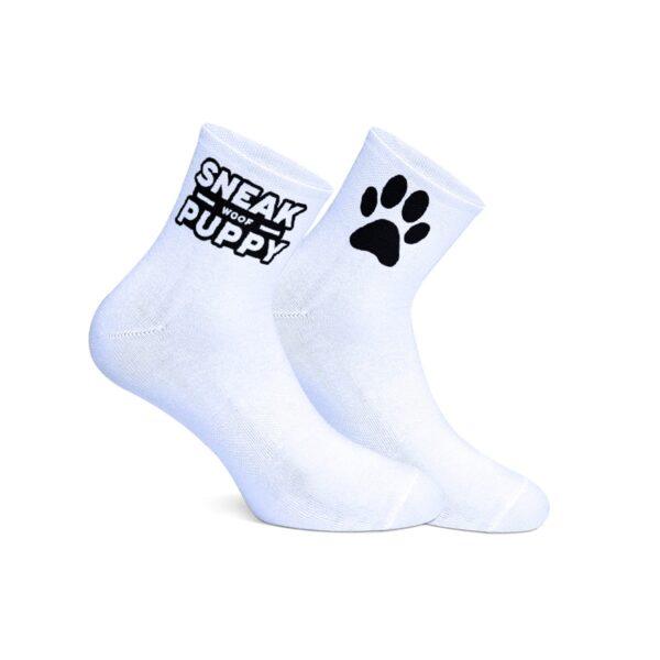 Calcetines cortos WOOF PUPPY Blanco-SneakFreaxx (Fun Distri) EAN: 762743310616 - Imagen 3