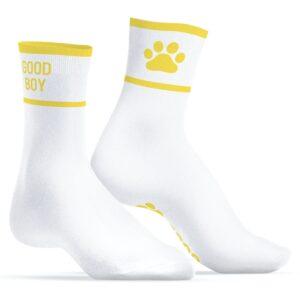 Calcetines Good Boy Blanco-Amarillo-Kinky Puppy Socks (Fun Distri) EAN: 3662811353699