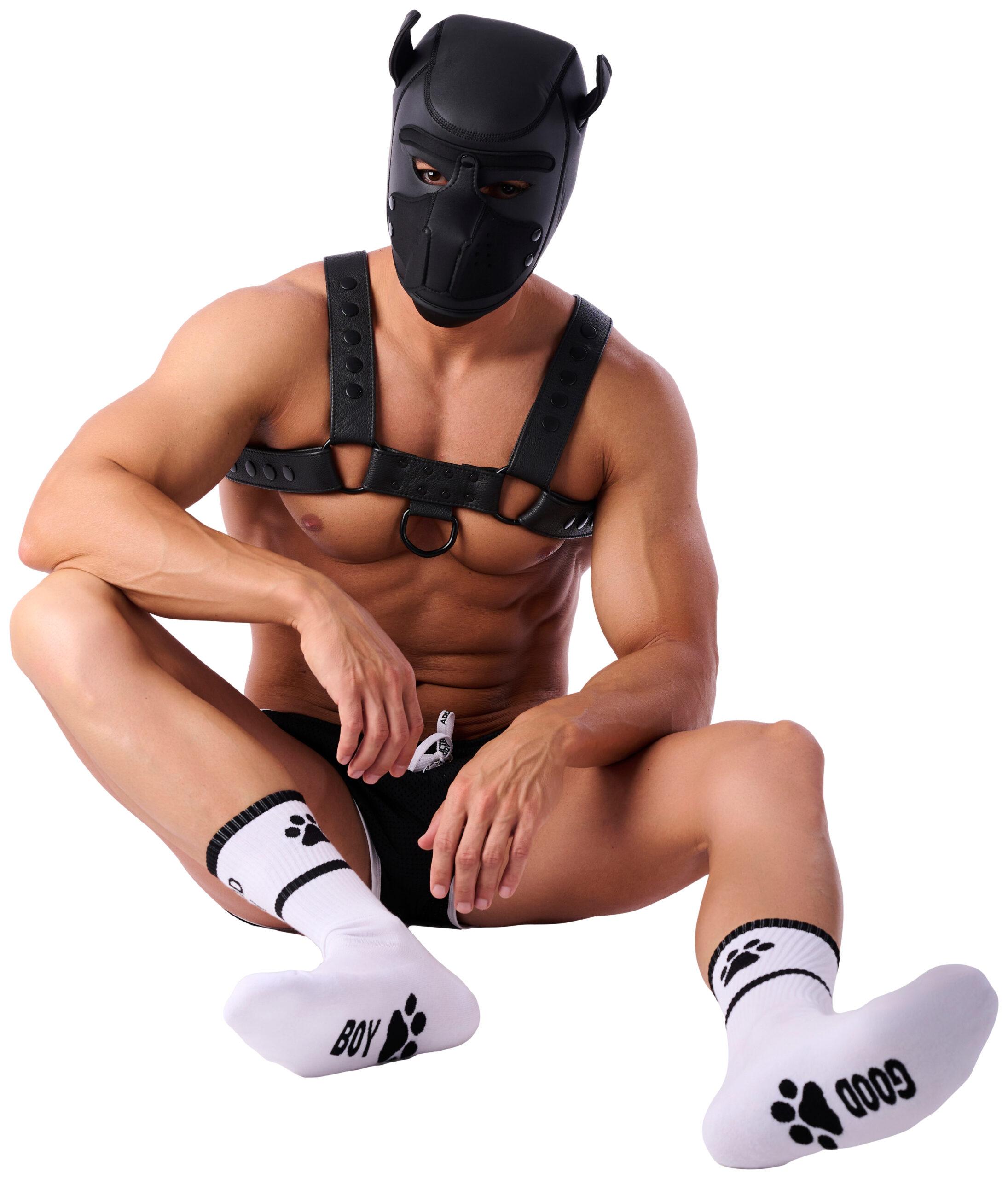 Calcetines Good Boy Blanco-Negro-Kinky Puppy Socks (Fun Distri) EAN: 3662811353651 - Imagen 2