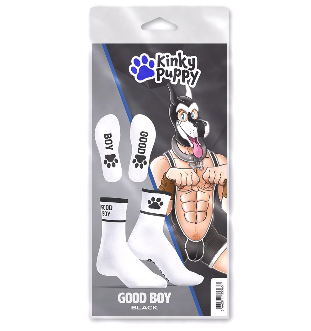 Calcetines Good Boy Blanco-Negro-Kinky Puppy Socks (Fun Distri) EAN: 3662811353651 - Imagen 4