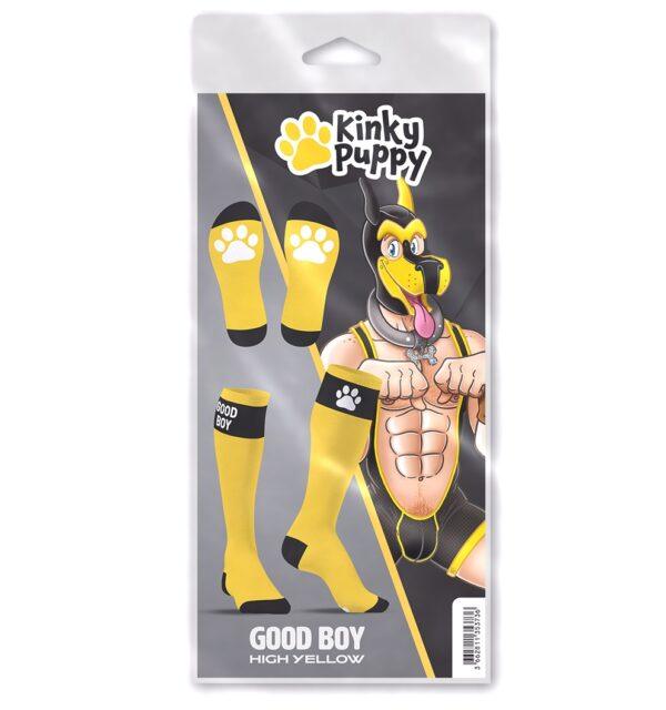 Calcetines altos amarillos Big Good Boy-Kinky Puppy Socks (Fun Distri) EAN: 3662811353736 - Imagen 3