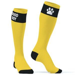 Calcetines altos amarillos Big Good Boy-Kinky Puppy Socks (Fun Distri) EAN: 3662811353736