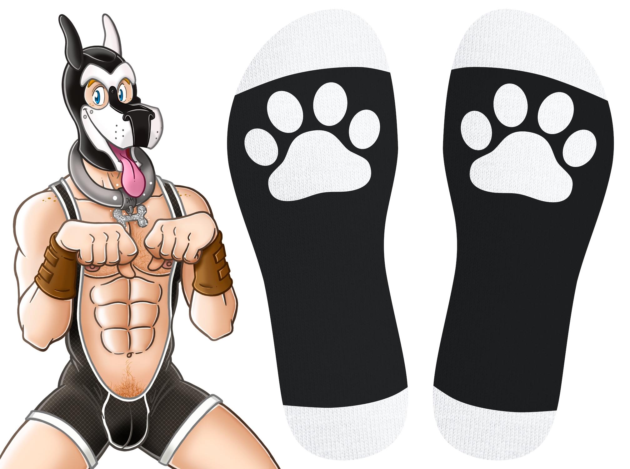 Calcetines altos Big Good Boy Negro-Kinky Puppy Socks (Fun Distri) EAN: 3662811353705 - Imagen 2