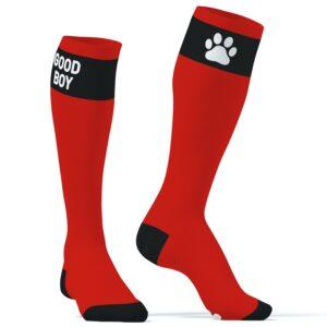 Calcetines altos rojos Big Good Boy-Kinky Puppy Socks (Fun Distri) EAN: 3662811353729