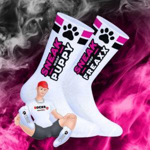 Calcetines Sneak Woof Puppy Rosa