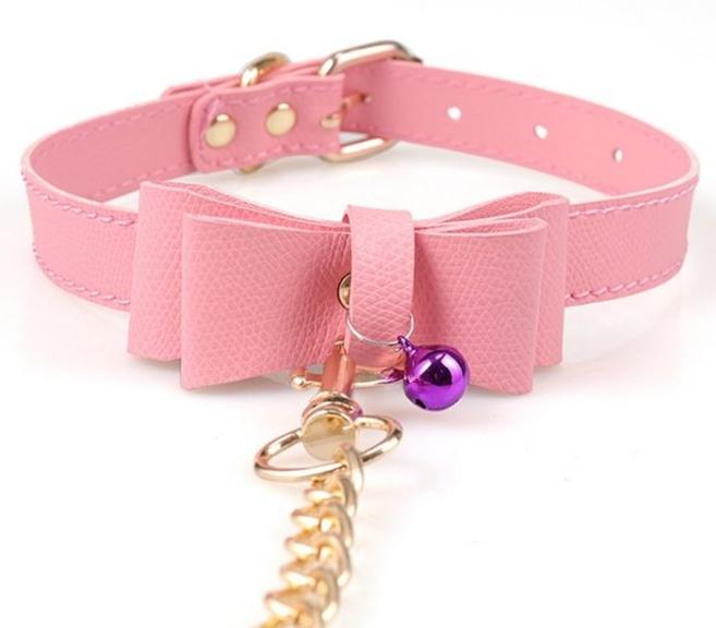 Collar de lazo rosa - Imagen 2