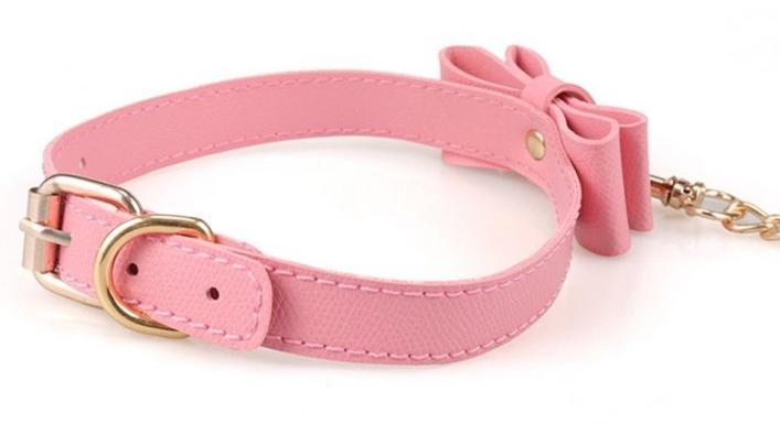 Collar de lazo rosa - Imagen 4
