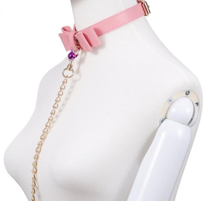Collar de lazo rosa - Imagen 5