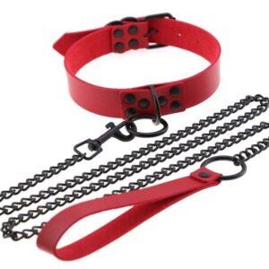 Collar Punk Rojo