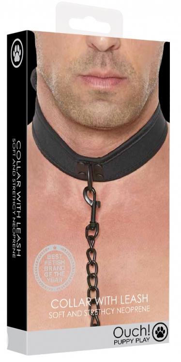 Collar de neopreno Ouch Puppy Negro - Imagen 2