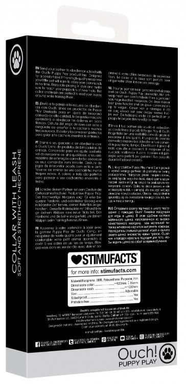 Collar de neopreno Ouch Puppy Negro - Imagen 7